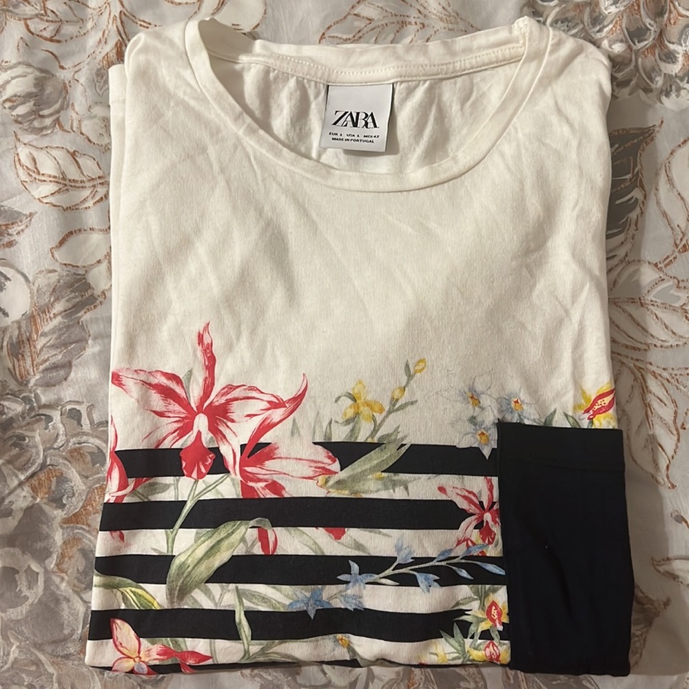 Zara Floral T-Shirt